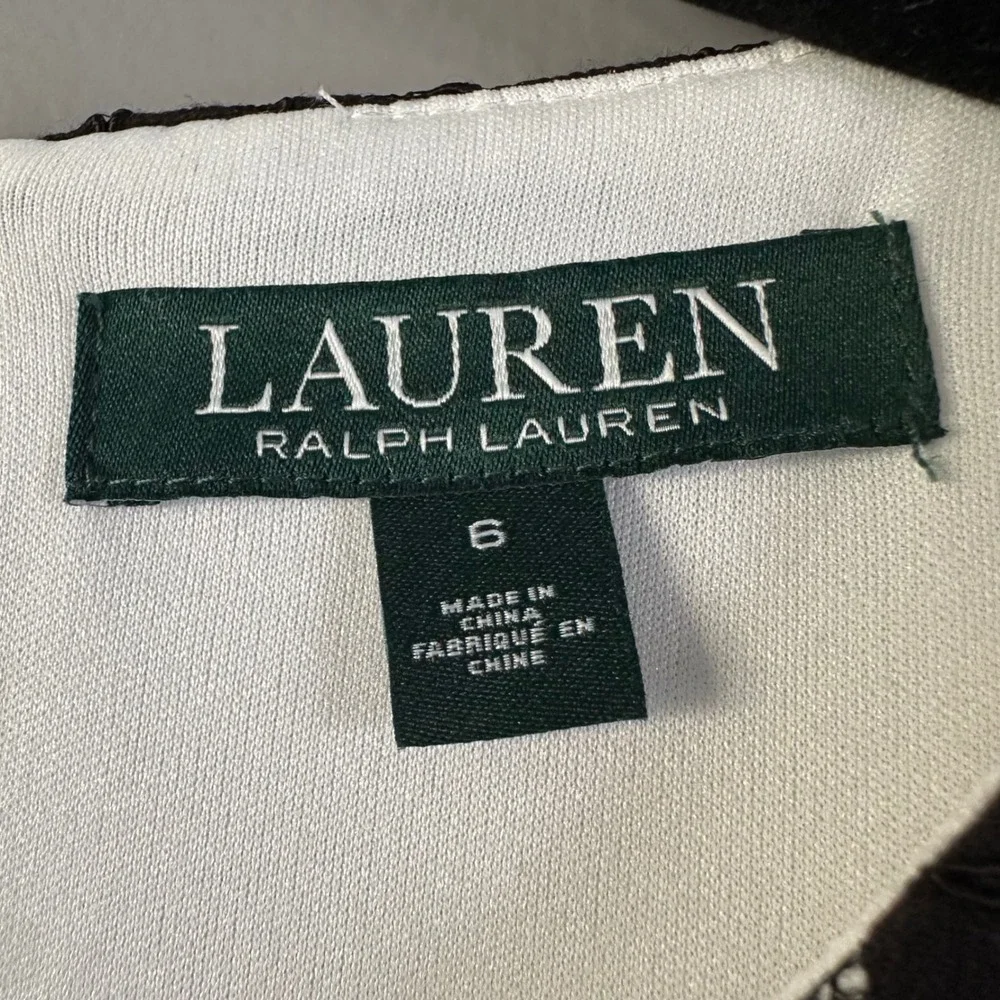 Lauren Ralph Lauren Tasha‎ Lace Overlay Sheath Dress SZ 6 NWT